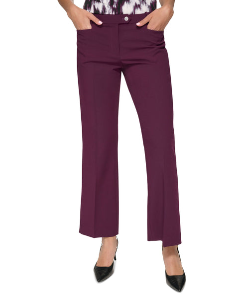 Petite Mid-Rise Straight-Leg Pants